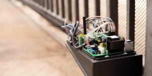 Picture of an automatic gate motor