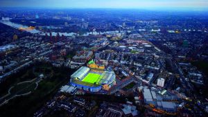 A picture taken from above of Chelsea, one of the London boroughs who use London Electricians for their electrical services needs
